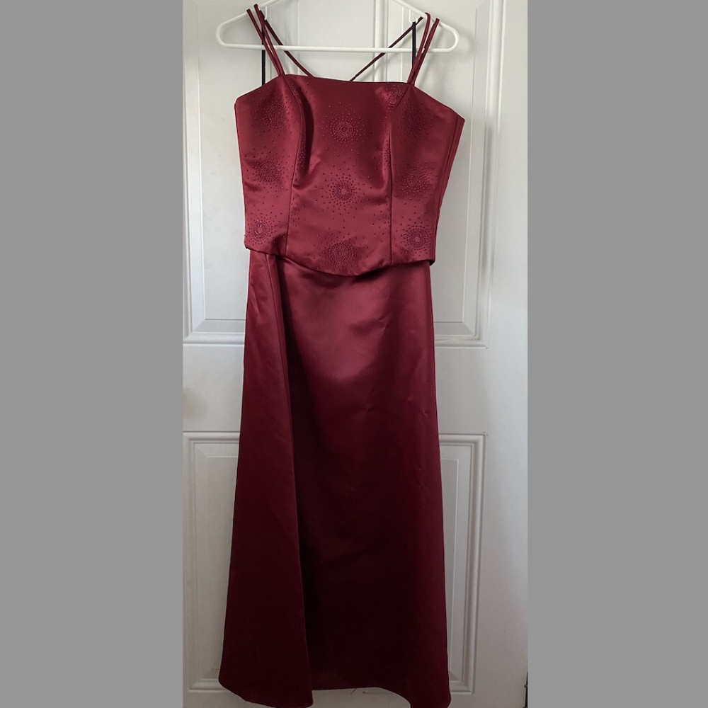Maroon/Red Dress Prom Formal XS Floor Length